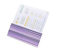 YiNLuax Lot de 10 protège-rapports avec barre coulissante, capacité de 60 feuilles, protège-documents transparents