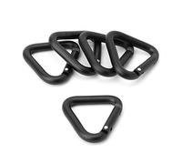 YiNLuax Lot de 5 petits mousquetons triangulaires en alliage d'aluminium pour porte-clés