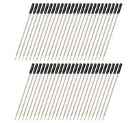 YiNLuax Lot de 50 recharges de stylo à bille en métal à action torsadée de 1,0 mm pour écriture lisse pour stylo à bille multifonction