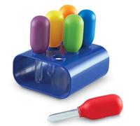 YiNLuax Lot de 6 pipettes compte-gouttes colorées pour enfants à partir de 3 ans - Fournitures éducatives scientifiques - Transfert - Compte-gouttes liquides