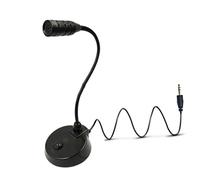 YiNLuax Microphone de conférence USB/3,5 mm/type C avec suppression du bruit instantanée, fonction muet mécanique omnidirectionnelle, microphone de conférence de bureau