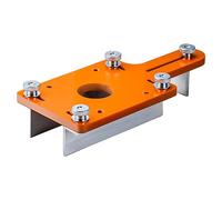YiNLuax Plaque d'insertion professionnelle en aluminium pour débroussailleuse avec support de positionnement réglable pour le travail du bois