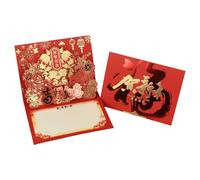 YiNLuax Popup Horse Year Greeting Card with Retro Chinese New Year Designs for Festival Celebration and Gifting Business Holiday Popup Card