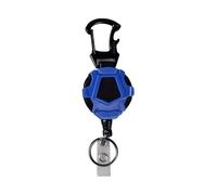 YiNLuax Porte-clés antivol pour extérieur - Porte-badges rétractable - En fil d'acier - Boucles de support - Chaîne durable