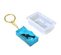 YiNLuax Porte-clés cube profond multifonction pour artisanat en résine époxy, décorations élégantes et personnalisez les styles, cadeaux, grand carré