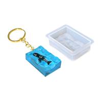 YiNLuax Porte-clés cube profond multifonction pour artisanat en résine époxy, décorations élégantes et personnalisez les styles, cadeaux, grand carré