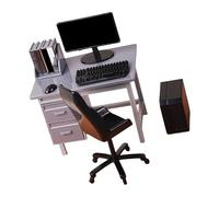 YiNLuax Présentoir de bureau compact moderne avec accessoires amovibles pour accessoires de photographie et maquette de train miniature pour maisons de poupées