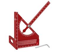 YiNLuax Rapporteur de menuiserie en alliage d'aluminium avec angles réglables de 180 degrés pour la précision du travail du bois et de la construction