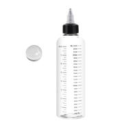YiNLuax Récipient de peinture à buse rotative avec échelle de volume, multi-capacité 30/50/100/230 ml pour modélisme, récipient de mélange de peinture gradué avec bec réglable