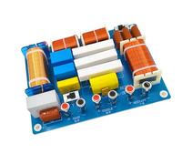 YiNLuax Réseau croisé à 3 voies avec précision accordées, médiums élevés, canal bas, décalage à 90 °, intégration de composants audiophiles et intermédiaires réglables