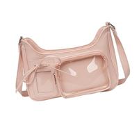 YiNLuax Sac à bandoulière tendance en polyuréthane pour les amateurs d'anime offrant confort et fonctionnalité pour les trajets quotidiens, le cosplay, rose, One Size