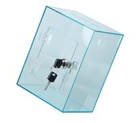 YiNLuax Tirelire en forme de cube robuste transparente pour enfants et adultes - Boîte de collecte d'argent sécurisée avec accès à l'argent - Grand bocal transparent pour adultes
