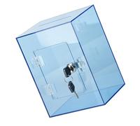 YiNLuax Tirelire en forme de cube robuste transparente pour enfants et adultes - Boîte de collecte d'argent sécurisée avec accès à l'argent - Grand bocal transparent pour adultes