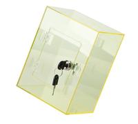 YiNLuax Tirelire en forme de cube robuste transparente pour enfants et adultes - Boîte de collecte d'argent sécurisée avec accès à l'argent - Grand bocal transparent pour adultes