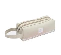 YiNLuax Trousse multifonction de grande capacité, double couche, grands compartiments, pochette à stylos en toile, Couleur 2, 20cm x 15cm x 1cm