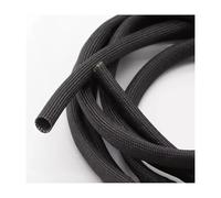 YINLUCK Gaine Tressée en Fibre De Verre Noire 2 M (diamètre 1-30 Mm) - Haute Température 600 °C, Gaine Isolante for Câble, Protection De Fil - 1 Pièce(4mm)