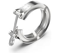 YINLUCK Pince À Bande en V Standard en Acier Inoxydable 304 De 1,5 À 6 Pouces for Turbine, Tuyau De Descente, Système D'échappement - Clip Uniquement, Bride Non Incluse(4.5 inch)