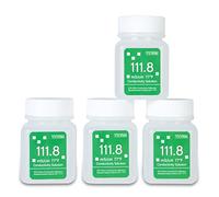 YINMIK étalonnage de la conductivité Solution EC 111.8 mS/cm, 4 * 50ml | Sel de conductivité étalon Solution d'étalonnage pour testeur de salinité 5 en 1, compteur EC, Testeur TDS