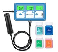 YINMIK Moniteur de pH en Ligne électronique Intelligent pour Hydroponie | 6 in 1 Analyseur d'Eau Connecté WiFi avec Mesure du EC ppm et de l'Humidité, Sonde pour Piscine et Hydroponie