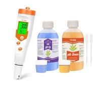 YINMIK pH-mètre, Numérique pH TDS EC Mètre, Pour Solution Nutritive Hydroponique pH et EC mètre, TDS Testeur D'eau, Pour l'Piscine,Aquarium, La Fabrication de Bière et La Culture Hydroponique