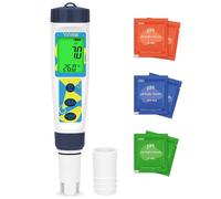 YINMIK Testeur de pH Salinité Numérique, Testeur électronique de pH, Testeur de pH Portable pour piscines d'eau de mer, convient aux piscines, aquariums, cultures hydroponiques, eau potable, etc.