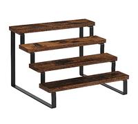 YINMIT Présentoir en bois à 4 niveaux pour parfums et eau de Cologne, étagère à épices rustique pour bougies (4 niveaux, 29 cm)