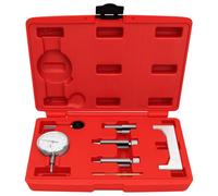 Yinnhom 7PCS Outil de réglage de la Pompe d'injection Ajuster l'indicateur à Cadran Pompe d'injection Diesel synchronisation Adaptateur de régulateur Statique Outil d'indicateur de réglage Diesel