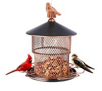 Yinns Mangeoires rétractables pour Oiseaux à Suspendre à l'extérieur, mangeoires à Oiseaux en Maille métallique, mangeoires à Oiseaux Anti-écureuils pour Palmes, Cardinaux