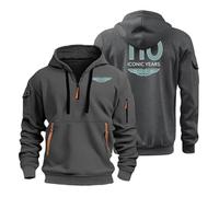 Yinova Sweatshirt à Capuche A.s.t.o.n M.a.r_tin, Pulls Chaud Décontracté Confortable, pour Printemps et Automne Hiver(Dark Grey,M)