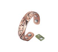 YINOX Bagues magnétiques en cuivre pour Hommes et Femmes, bagues à Motif rétro, Taille réglable à extrémité Ouverte, Coffret Cadeau Inclus