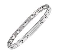 YINOX Bracelet de cheville magnétique pour femme - 15 pièces - Aimant puissant - Classique - Tendance - 24 cm - (D)