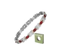 YINOX Bracelet magnétique en acier inoxydable de haute résistance, bracelet magnétique haute imitation pierre précieuse, bracelet femme à la mode en acier inoxydable (bleu)
