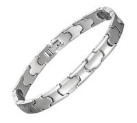 YINOX Bracelet magnétique en titane pour homme, avec 8 aimants NdFeB et boîte cadeau de qualité supérieure (20,5 cm), 21.5 cm, Titane