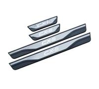 Yintmi 4 Pièces Protecteur De Seuil De Porte De Voiture pour Cx-5 Cx-4 Cx-60 Cx-30, Plaques De Protection en Plastique Pédale De Bienvenue, Accessoire De Décoration De Style (Noir,13-16 CX-5)