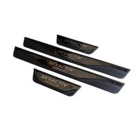 Yintmi 4 Pièces Protecteur De Seuil De Porte De Voiture pour Cx-5 Cx-4 Cx-60 Cx-30, Plaques De Protection en Plastique Pédale De Bienvenue, Accessoire De Décoration De Style (Noir,SKYACTIV)