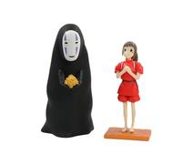YINTMI pour Chihiro Et No Face Man Figure Jouet Anime Personnage Poupée Anime Modèles Statue, Figurine en PVC Jouets Décoration De Collection Ornements, Convient Aux 14 Ans Et Plus (A + B)