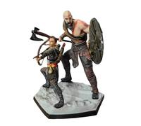 YINTMI pour Kratos Et Son Fils Figure Jouet Personnage D'anime Poupée Modèles D'anime Statue, Figurine en PVC Jouets Décoration De Bureau Objets De Collection Ornements, Convient Aux 14 Ans Et Plus