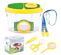 Yintrinsic Ensemble D'Explorateur D'Enfants, BoîTe D'Observation D'Insectes Pour Enfants Avec Loupe 4,5x, Ensemble D'Explorateur ExtéRieur De PièGe à Insectes Portable Explorer Jouets