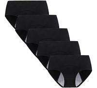 Yintry Fille Culotte Menstruelle sous-Vêtements en Coton Respirant Anti-Fuite Culottes de Protection Lot de 5