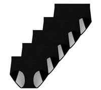 Yintry période sous-vêtements pour Femmes Taille Moyenne Culotte menstruelle Slip étanche pour Flux de lumière 5 pièces (Utiliser avec Un Tampon)