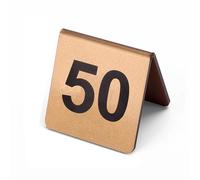 YINUK Numéros de table en acrylique de 1 à 300 - Double face - En forme de V - Style tente - 6 x 6 cm - Empilables - Pour restaurant, mariage, fournitures de fête (1 à 40)