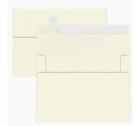 YINUOYOUJIA Lot de 50 enveloppes auto-adhésives pour invitations, mariage, remise de diplôme, fête prénatale, anniversaire, cartes de vœux Crème 12,7 x 17,8 cm