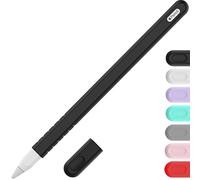 YINVA Housse compatible avec Apple Pencil 2ème génération, accessoire compatible avec iPad Pencil 2ème génération avec capuchon de pointe (noir)