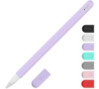 YINVA Housse compatible avec Apple Pencil Pro/2ème génération, étui de protection compatible avec iPad Pencil 2 Gen avec capuchon de pointe (violet)