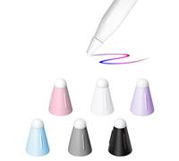 YINVA Lot de 6 coques pour stylet Apple - Réduction du bruit - Accessoires pour Apple Pencil 2e génération et protecteur d'écran compatible en papier (6 pièces, 6 couleurs)