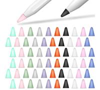YINVA Lot de 60 capuchons en silicone pour Apple Pencil 1ère et 2ème génération (10 couleurs)
