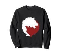 Yinyang, philosophie Chinoise, Loup Rouge et Blanc Sweatshirt