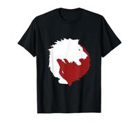Yinyang, philosophie Chinoise, Loup Rouge et Blanc T-Shirt