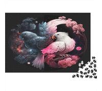 YinYangFleur Art Puzzles 1000 Pièces, Yin Yang avec Fleur de Cerisier, Jeu de création et logique, activité familiale, Cadeau de Voyage, 52x38cm