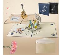 YINYIFANS Cartes de Vœux Avec Photos,Cartes 3D Personnalisées Pour Les Anniversaires,La Fête des Mères,La Fête des Pères,Thanksgiving,Halloween,Noël,La Saint-Valentin et Les Meilleurs Amis. (Style 1)